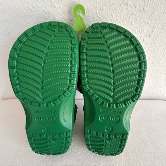 CROCS Lucky Charms Green Men\'s Size 11 Lots of Jibbitz AND Charms NEW main image 16